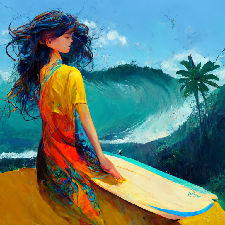 surfer girl East Java