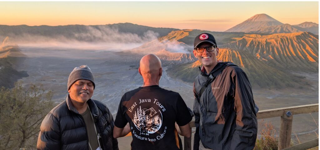 East Java Tours guests at Mount Bromo